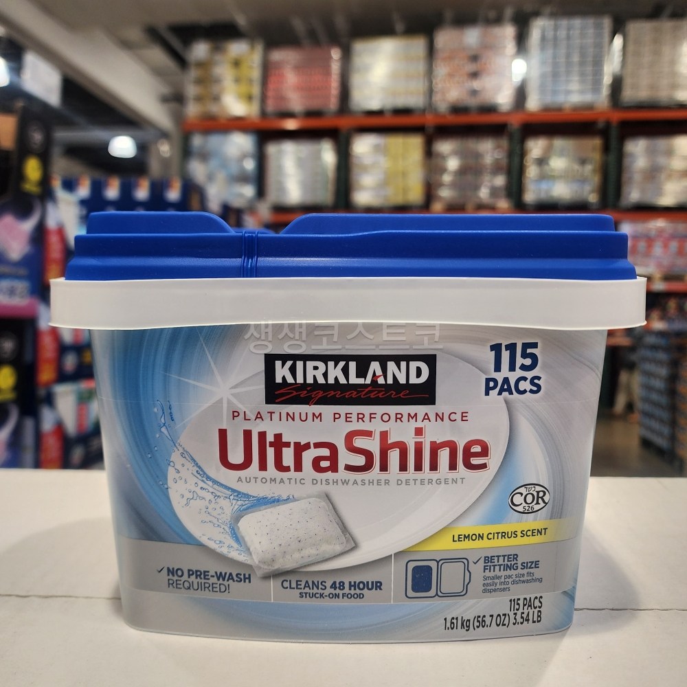 코스트코 커클랜드 식기세척기세제 14G X 115개 + 더메이런알콜티슈 25,200원