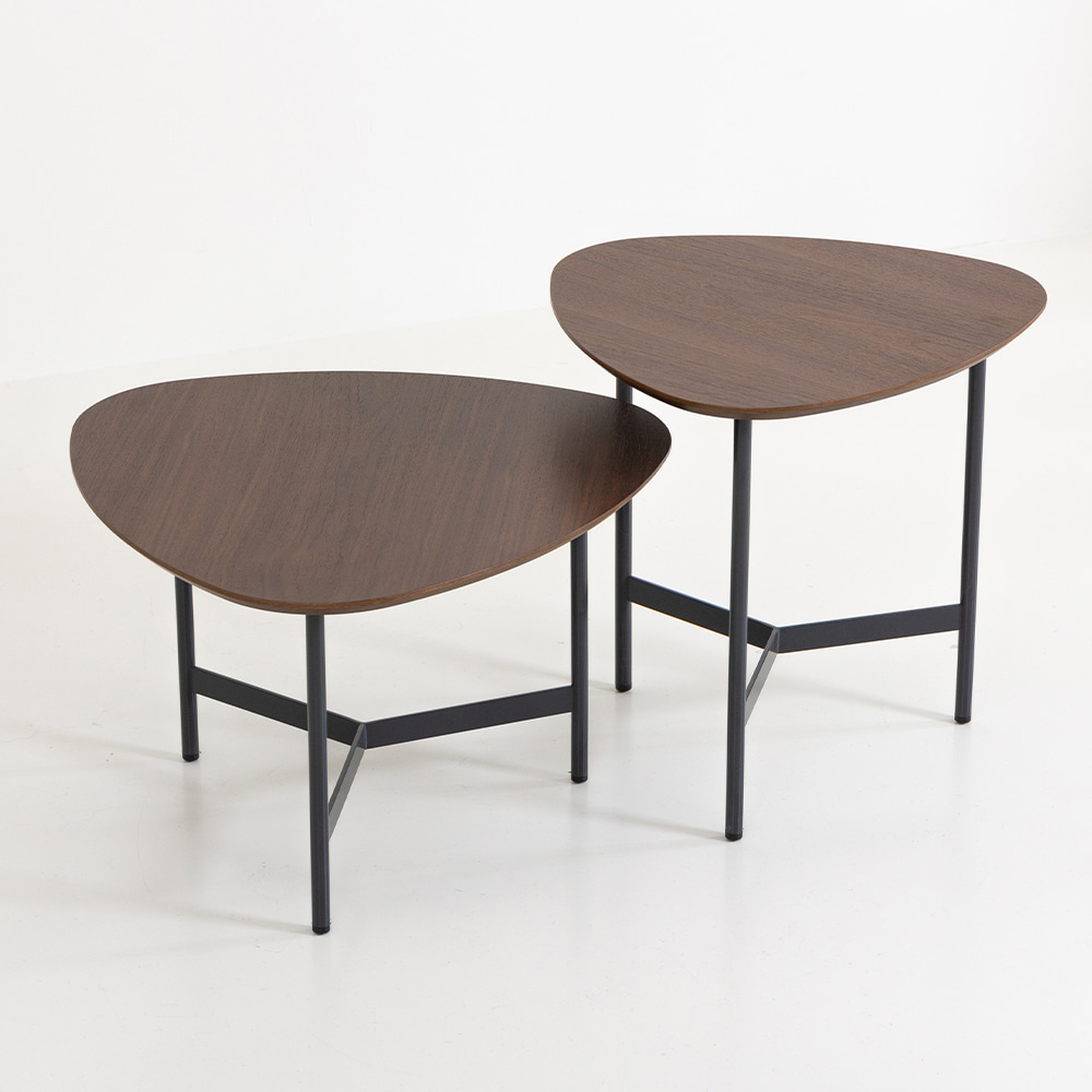 퍼니인어스 블룸 감성 모던 오브제 거실 소파 테이블 세트, 월넛 735,600원