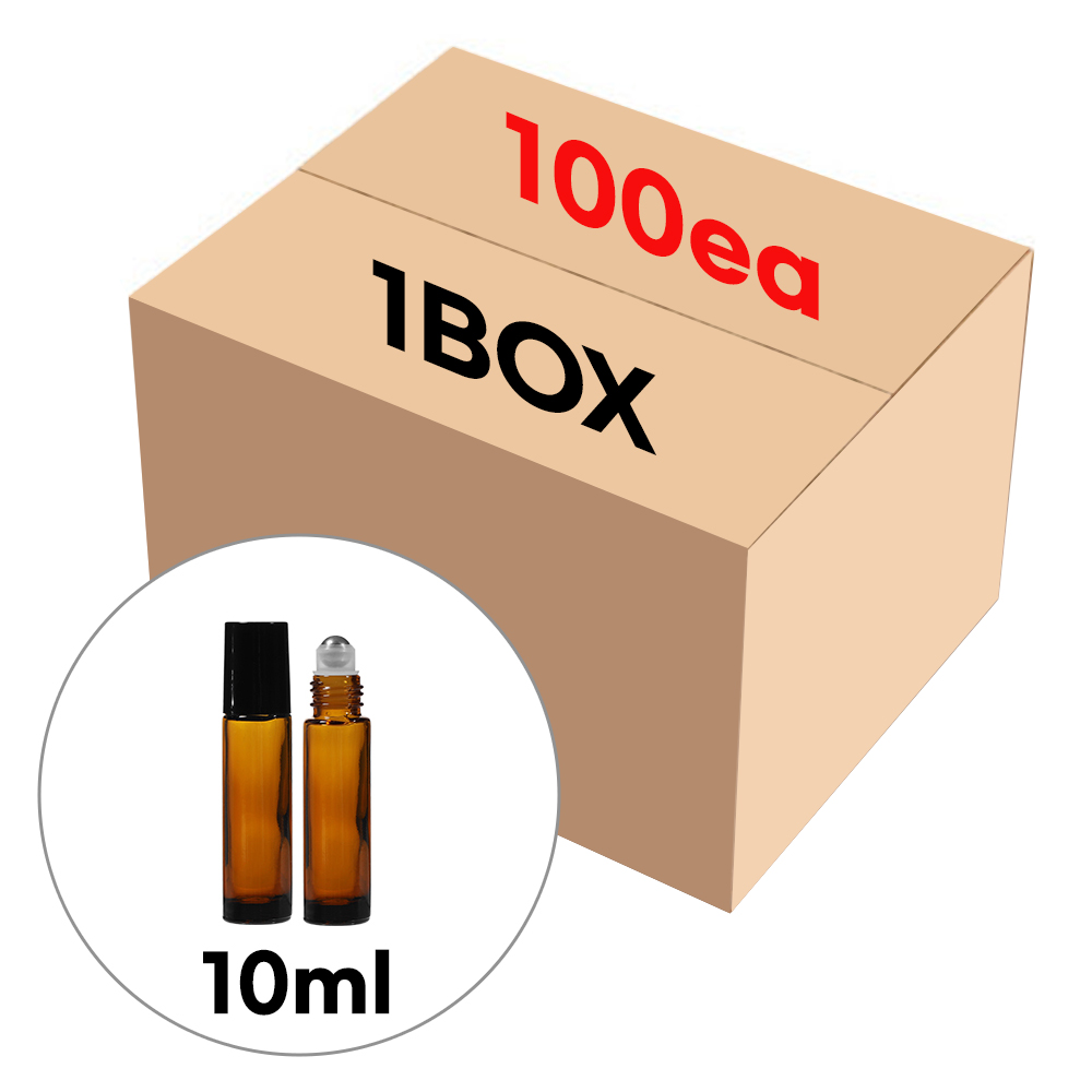 롤온 향수용기 공병 블랙 뚜껑 두꺼운 브라운 10ml 도톰한 (1BOX 100개) 51,300원