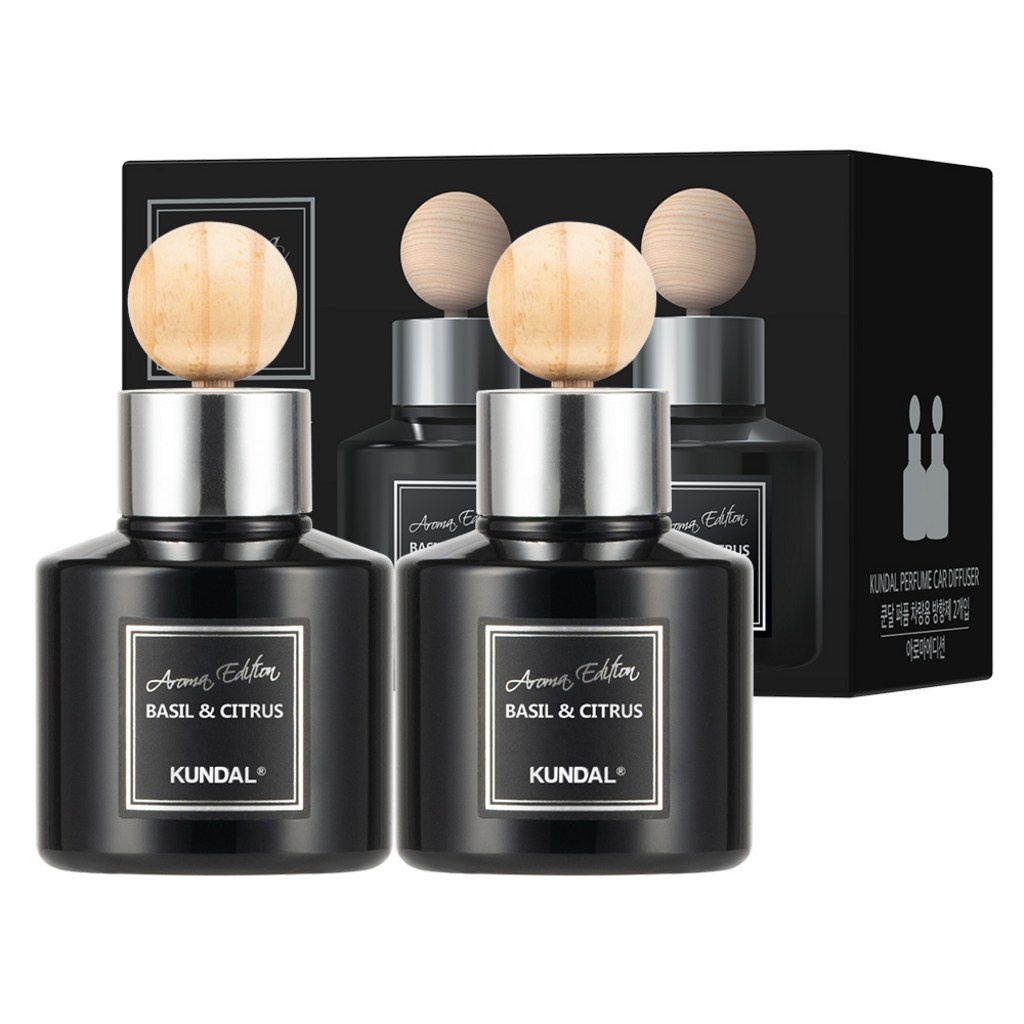 쿤달 퍼퓸 차량용 디퓨저 75ml 2개 + 우드볼스틱 2개, 프렌치라벤더향 29,800원
