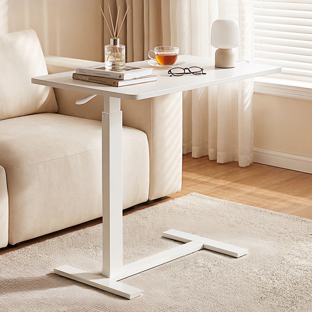 SILUNA 다용도 테이블 침대 소파 이동식 보조책상 티테이블 보조테이블 사이드테이블 MC-A1, 화이트 109,800원