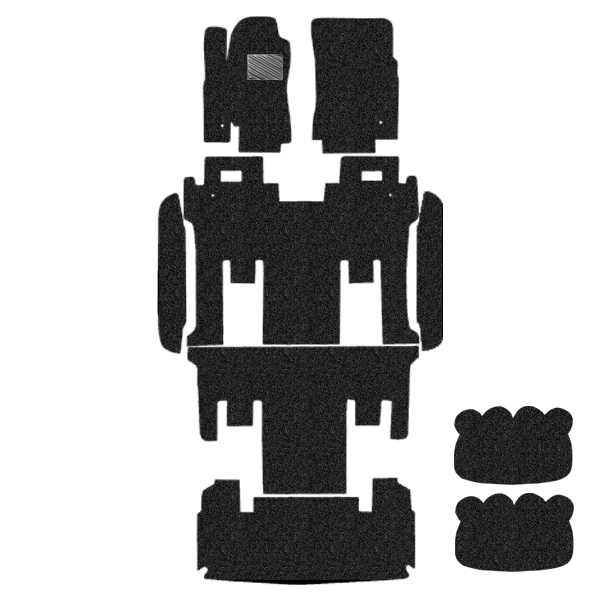 포시즌 대형 승합 자동차 프리미엄 코일 카매트 1열 + 2열 + 3열 + 트렁크 풀세트 확장형 블랙 145,000원