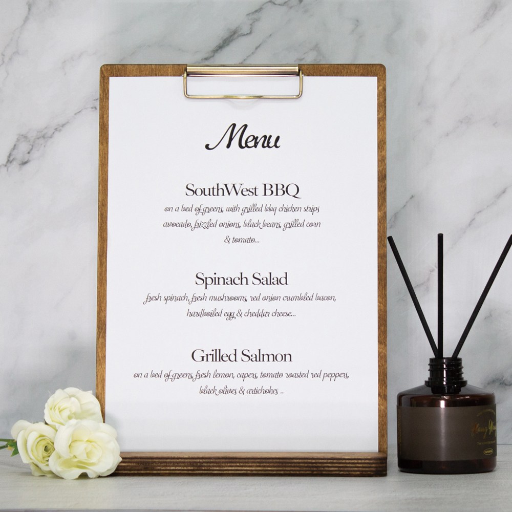 애드바이 우드메뉴판 와이어레버메뉴판 메뉴판 세로형 클립보드 21,900원