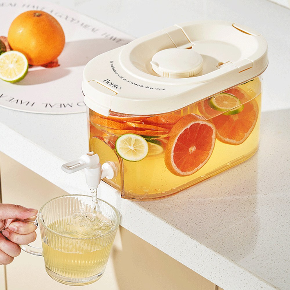 SMABAT 음료 디스펜서 냉장고 물병 가정용 디스펜서 가정용냉수병 가정용 냉장고 물병 4L베이지 12,900원