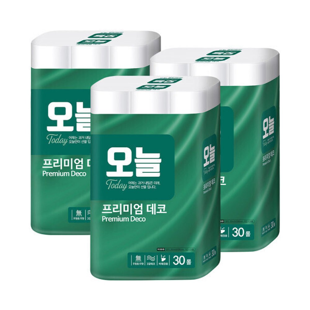 오늘 무형광 3겹 30M 30롤 3개 총90롤 49,100원