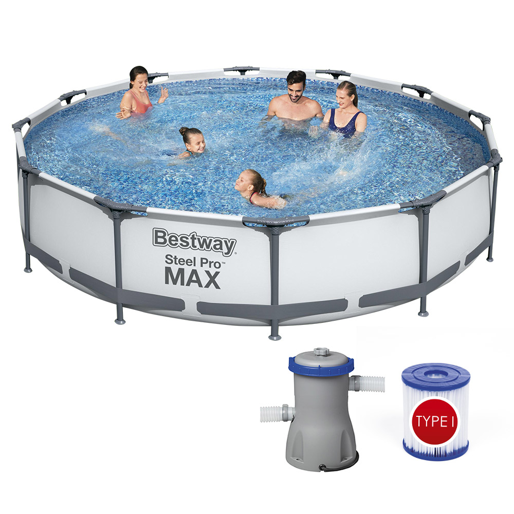 BW 56416 원형 기둥풀장 366x76cm+여과기/물놀이풀장, 혼합, 1개 178,000원