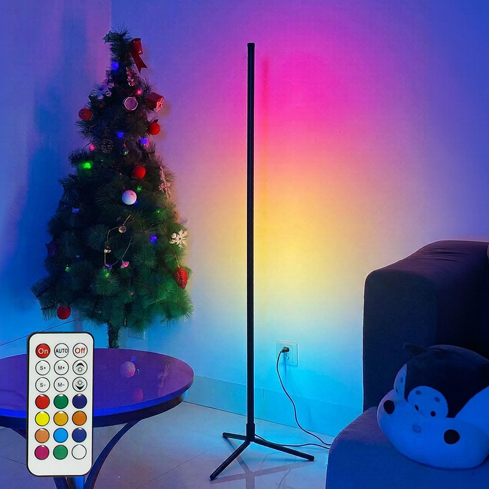 Jeernare RGB 장스탠드 네온사인 무드등 인테리어 조명 혼색조절, 블랙-1.2M 32,900원