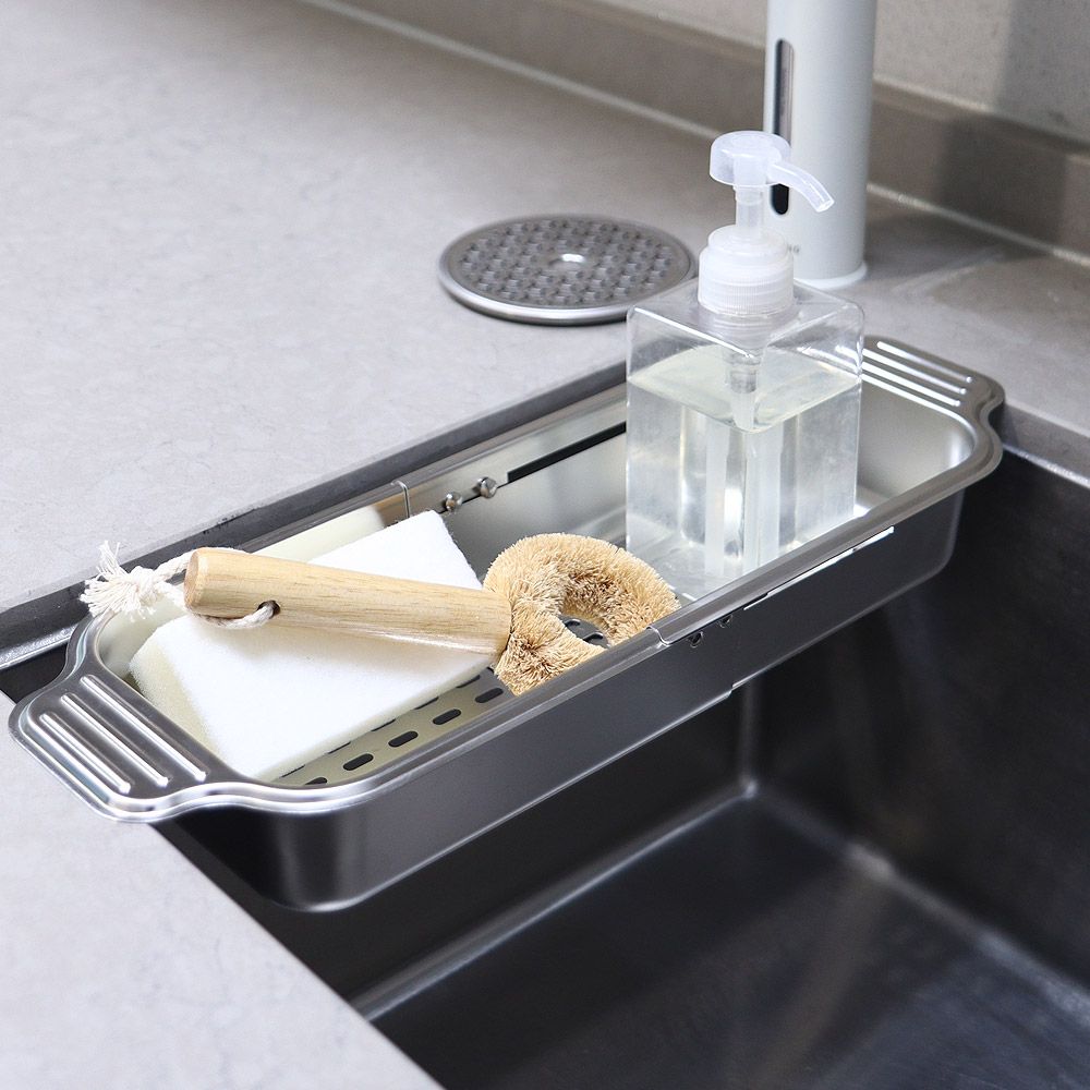 싱크대설거지통 길이조절 스텐 식기건조대 29,570원