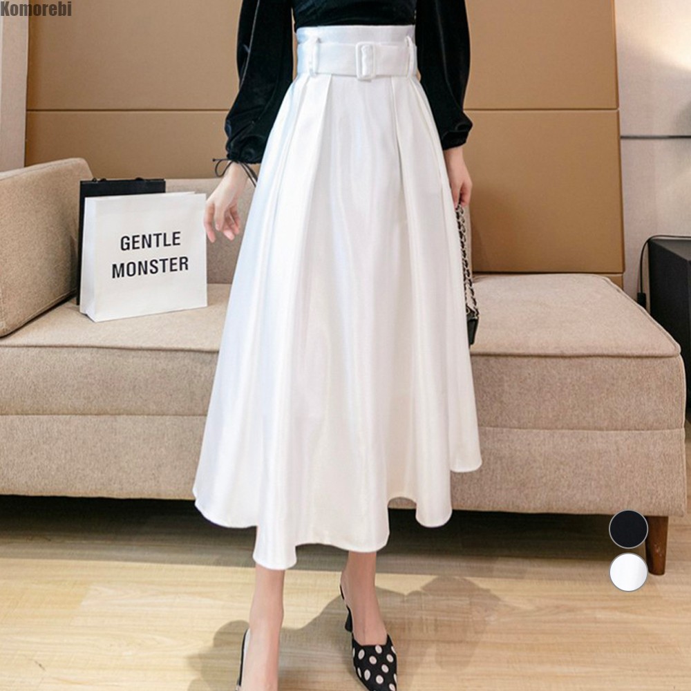 비비에모 와이드 벨트 롱 플레어 스커트 00556 43,050원