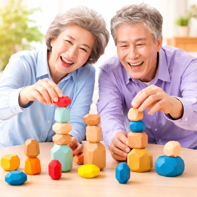 어르신 게임 퍼즐 놀이 돌블럭 젠가 쌓기놀이게임, 1개 23,000원