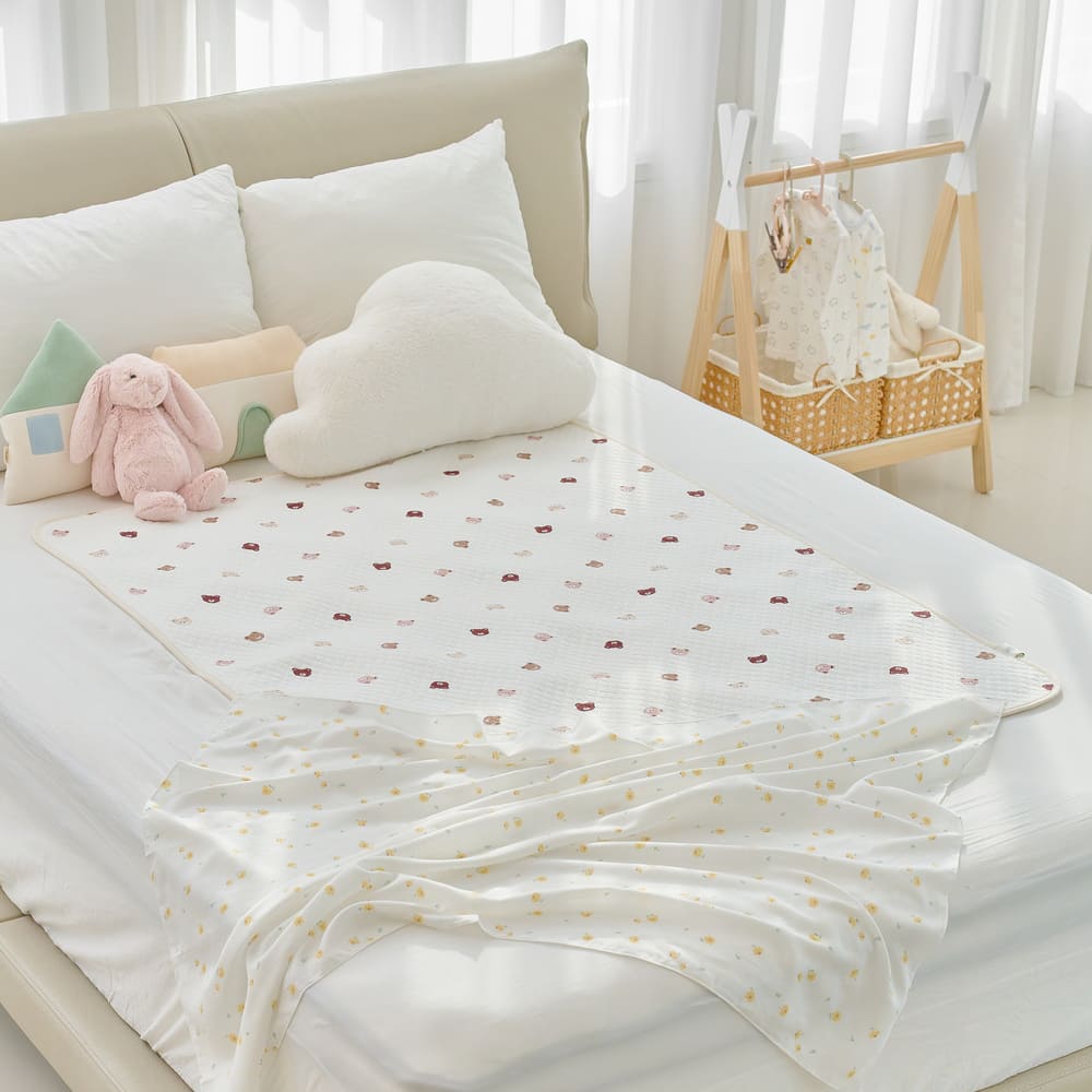 아가짱 듀라론 밤부 양면 냉감 방수패드, 곰돌이, 1개 49,800원