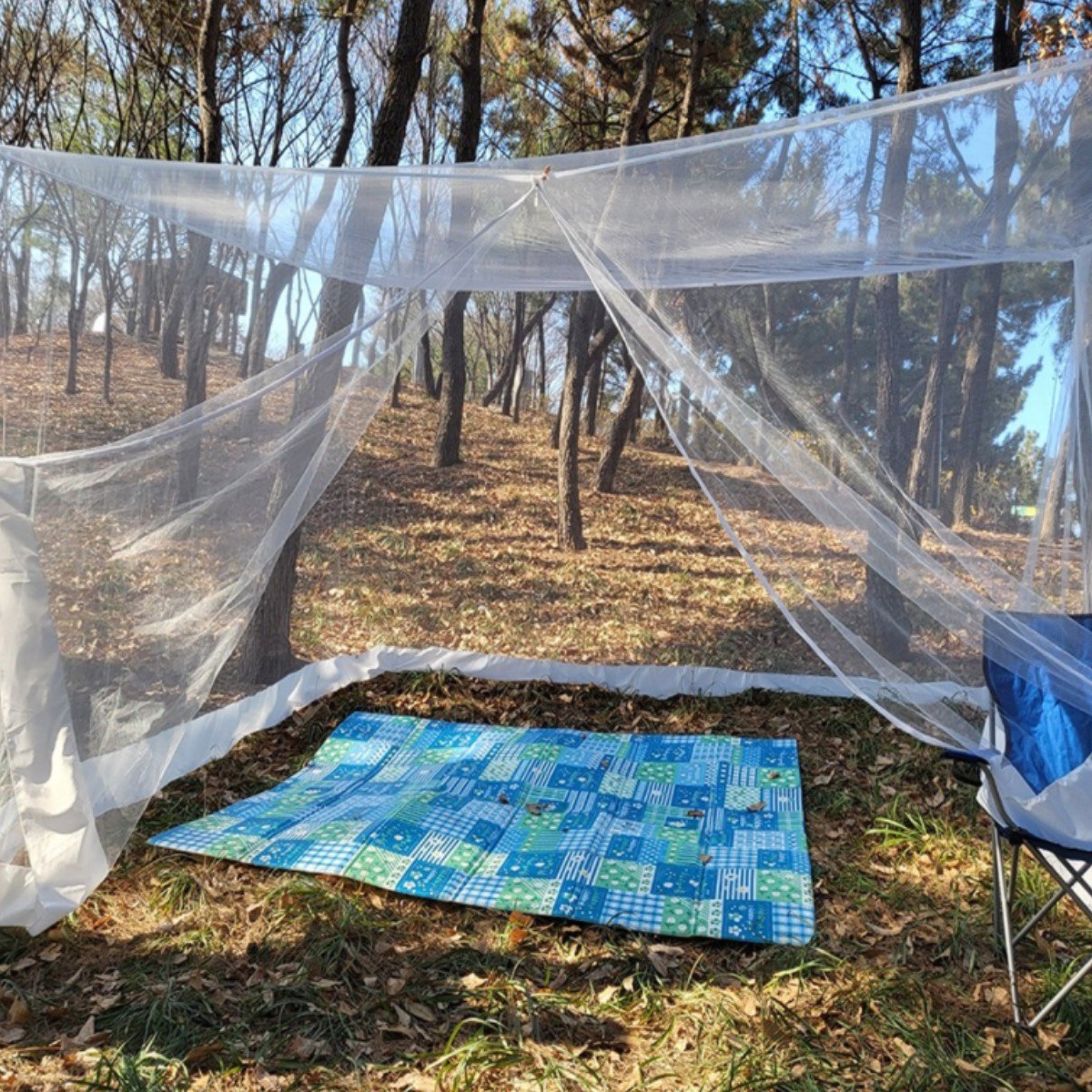 지퍼달린 대형 모기장 10인용 국산모기장 높이210cm 대형 사각 야외 캠핑 모기장, 카키10인용지퍼모기장(300x400x210) 39,900원