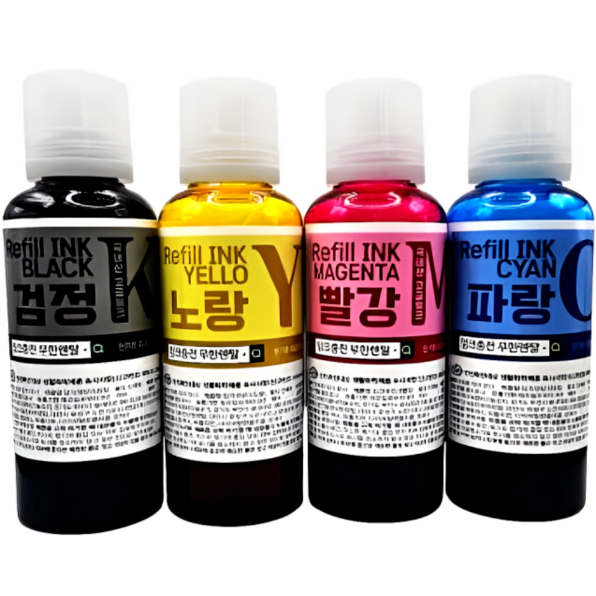 [4색세트] 대용량 엡손 L3256 L6190 L3156 L6290 L6270 잉크 001 003 호환, 1개, [4색세트] 200ml 엡손 +잉크 25,840원