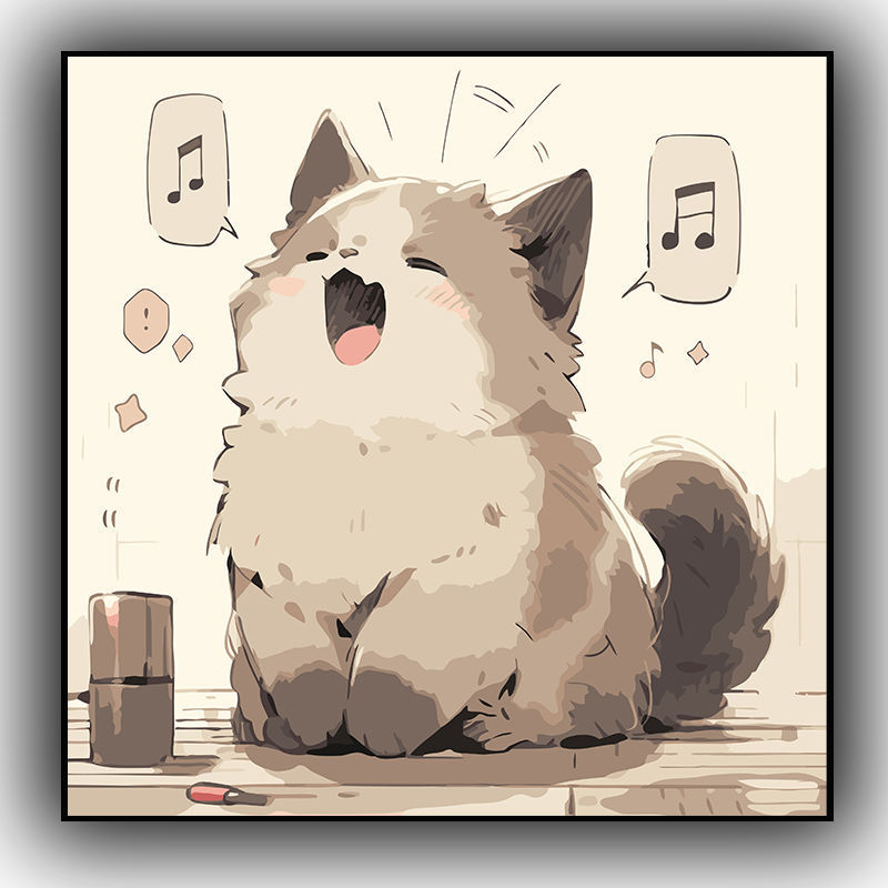 더담다 DIY 명화 유화 그림그리기, 1개, 노래하는 고양이 12,900원