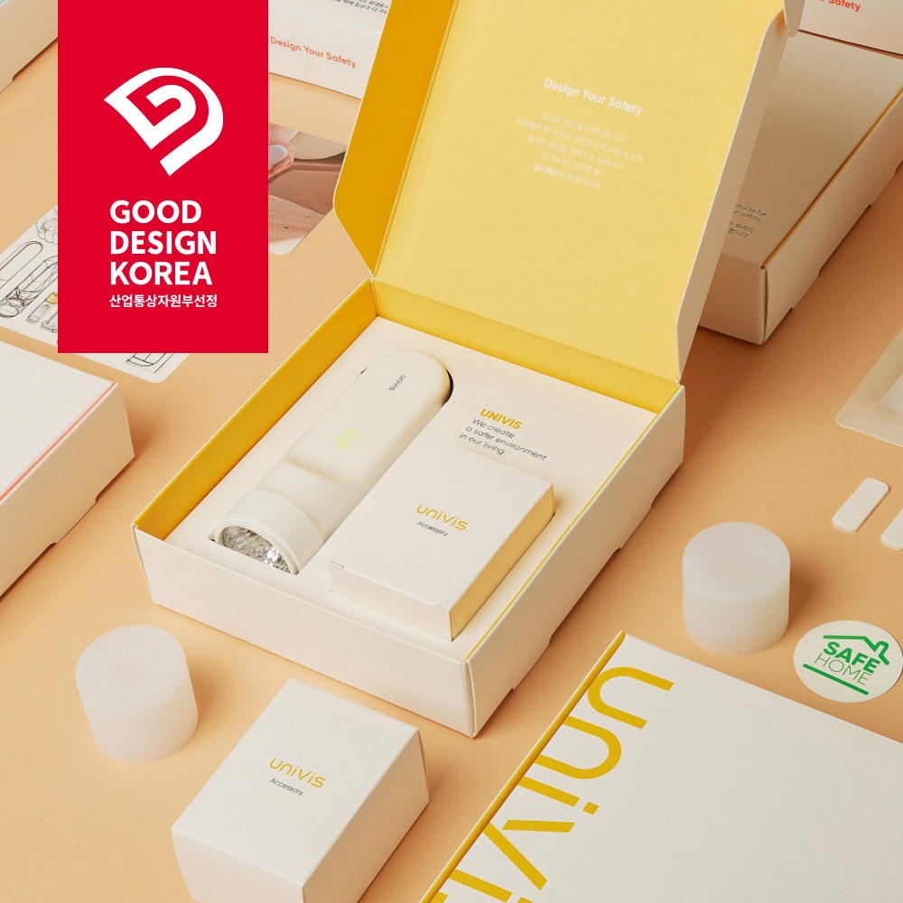 유니비스 선물용 기념품 판촉물 휴대용 LED 소방 화재 비상 손전등 조명등 후레쉬 집들이 선물 인테리어 조명 생활 안전용품 고급형 Q마크 29,700원