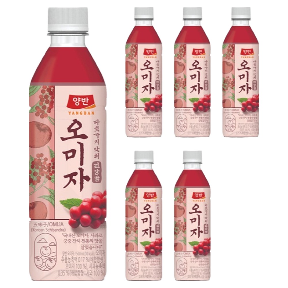 양반 오미자 음료, 500ml, 6개 5,480원