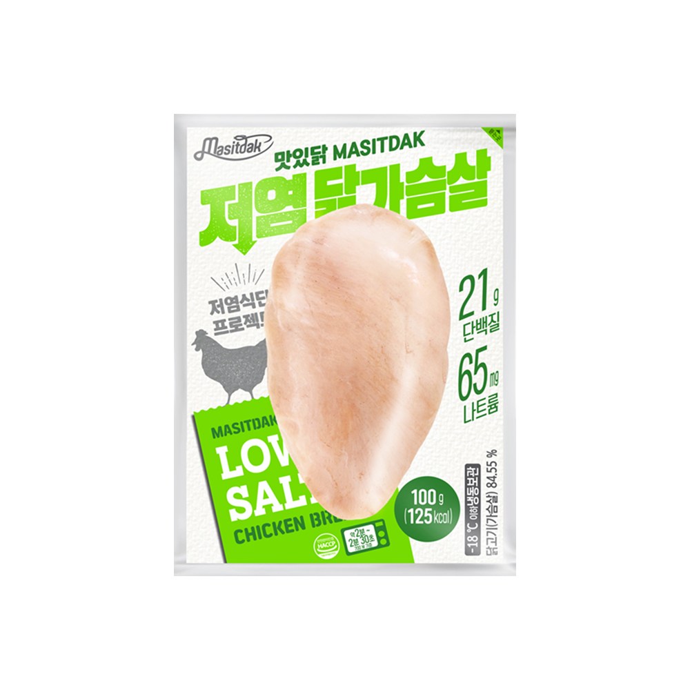 [랭킹닭컴] 맛있닭 저염 닭가슴살, 100g, 10개 25,300원