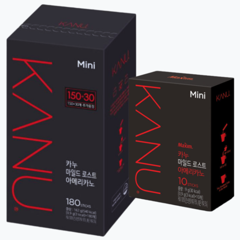 글로벌스토어 동서식품 카누 마일드 미니 아메리카노 원두 스틱 190T 50,490원