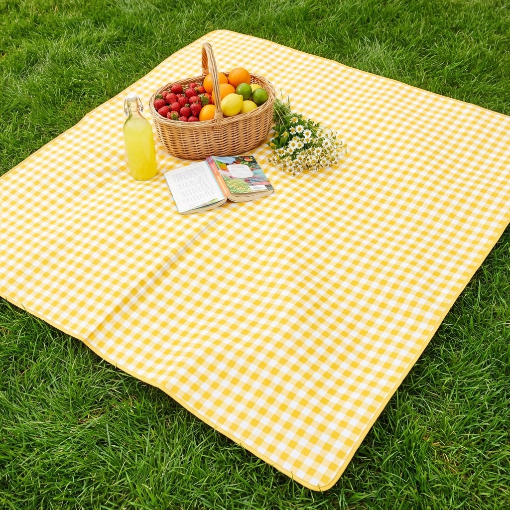 타니아홈 휴대용 방수 피크닉 캠핑 매트, 옐로우 19,900원