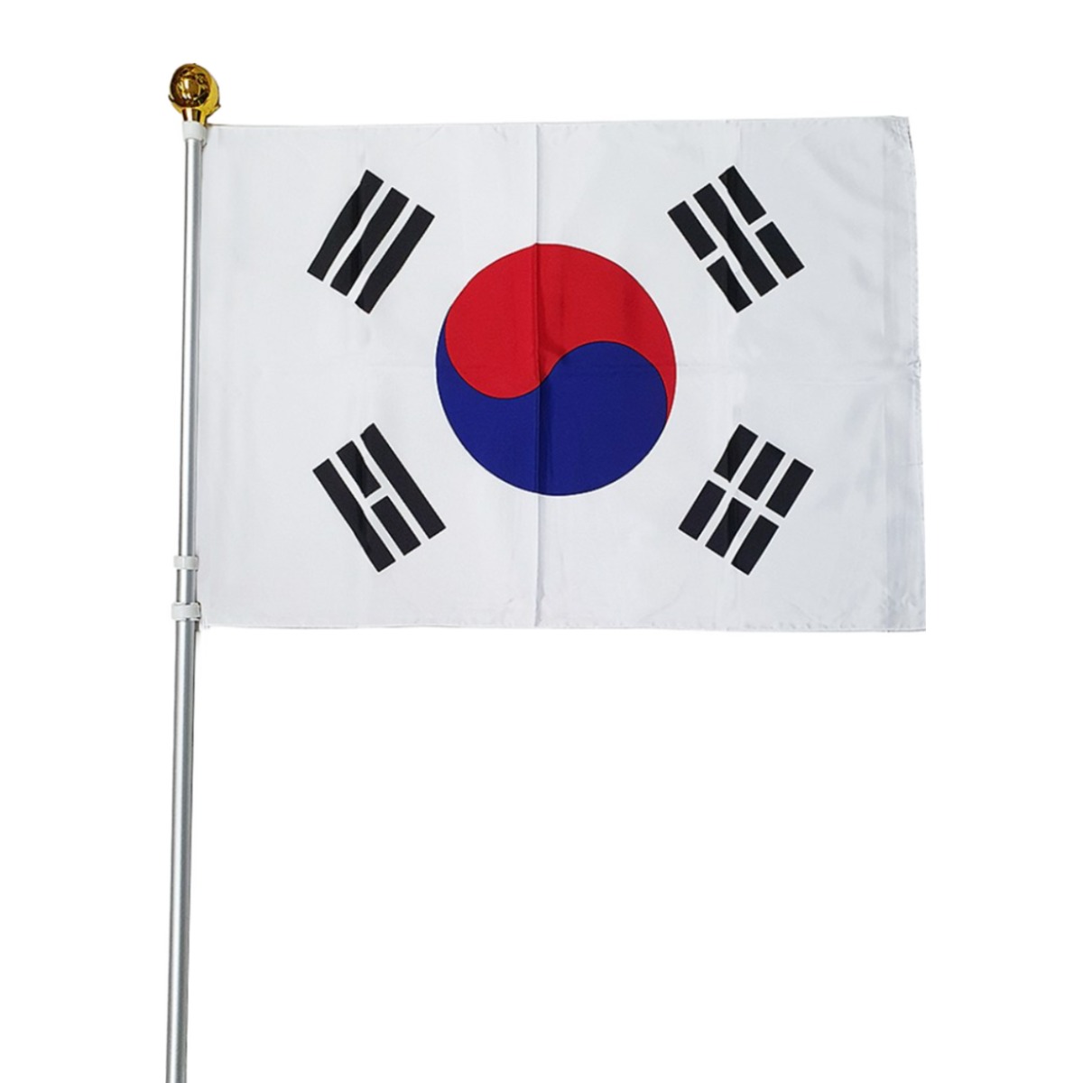 파티로 태극기 깃발 세트 행사용 2단 알루미늄 깃대 60x90cm, 1세트, 혼합색상 17,900원