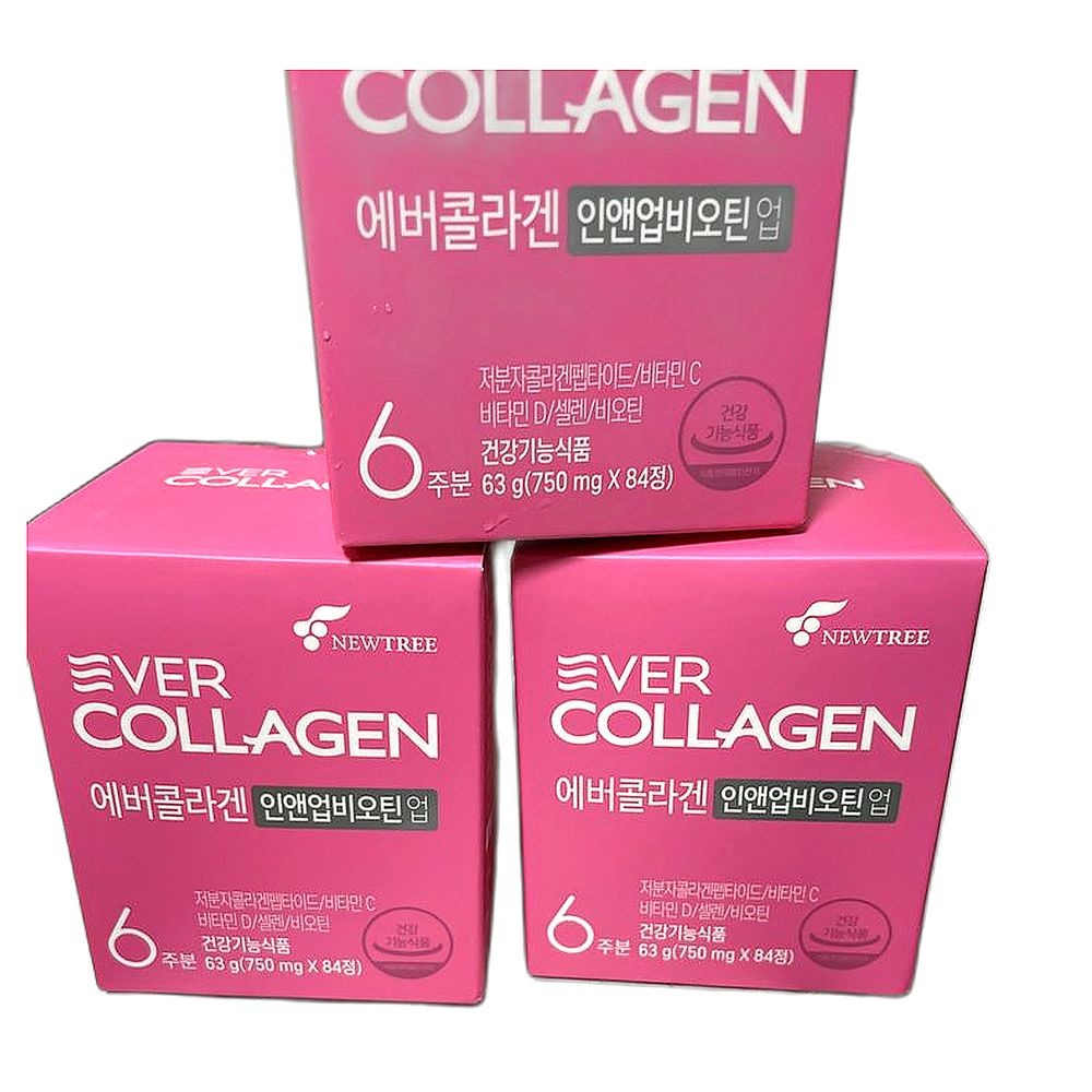 피부보습 콜라겐 비오틴 풍부 영양 흡수 촉진 이너뷰티 건강식품, 84정, 3개, 3개, 84정 183,800원