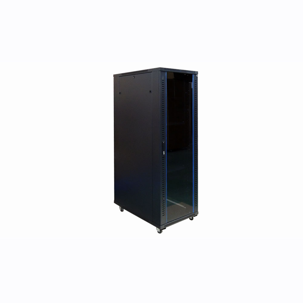 인네트워크 케이지너트 방식 42U 서버랙 W600xD1000xH2000 블랙 IN-SH2000 상단 120mm 쿨링팬 설치 IEC EIA 국제규격 강화유리 도어장착 755,000원