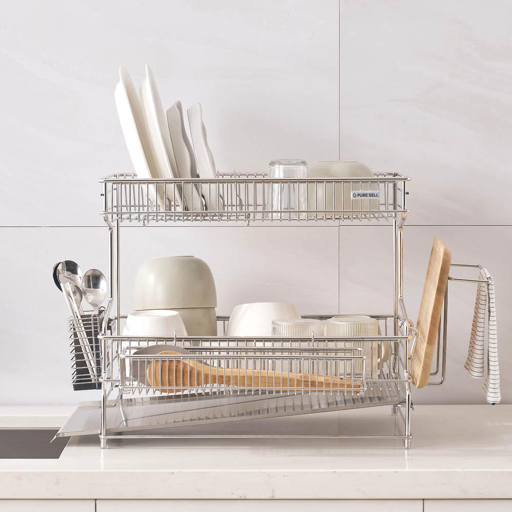 퓨어셀 프리미엄 304 올스텐 물빠짐 식기건조대 C측면 경사형 109,900원
