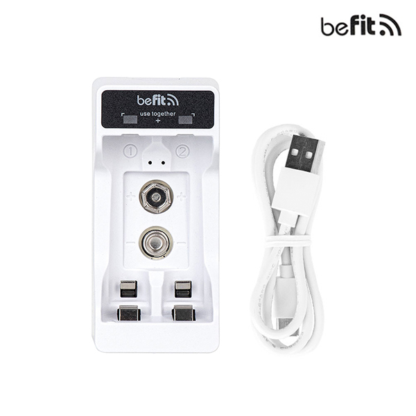 비핏 9V 1구 충전기 AA/ AAA 2구 U2-9V 4,400원