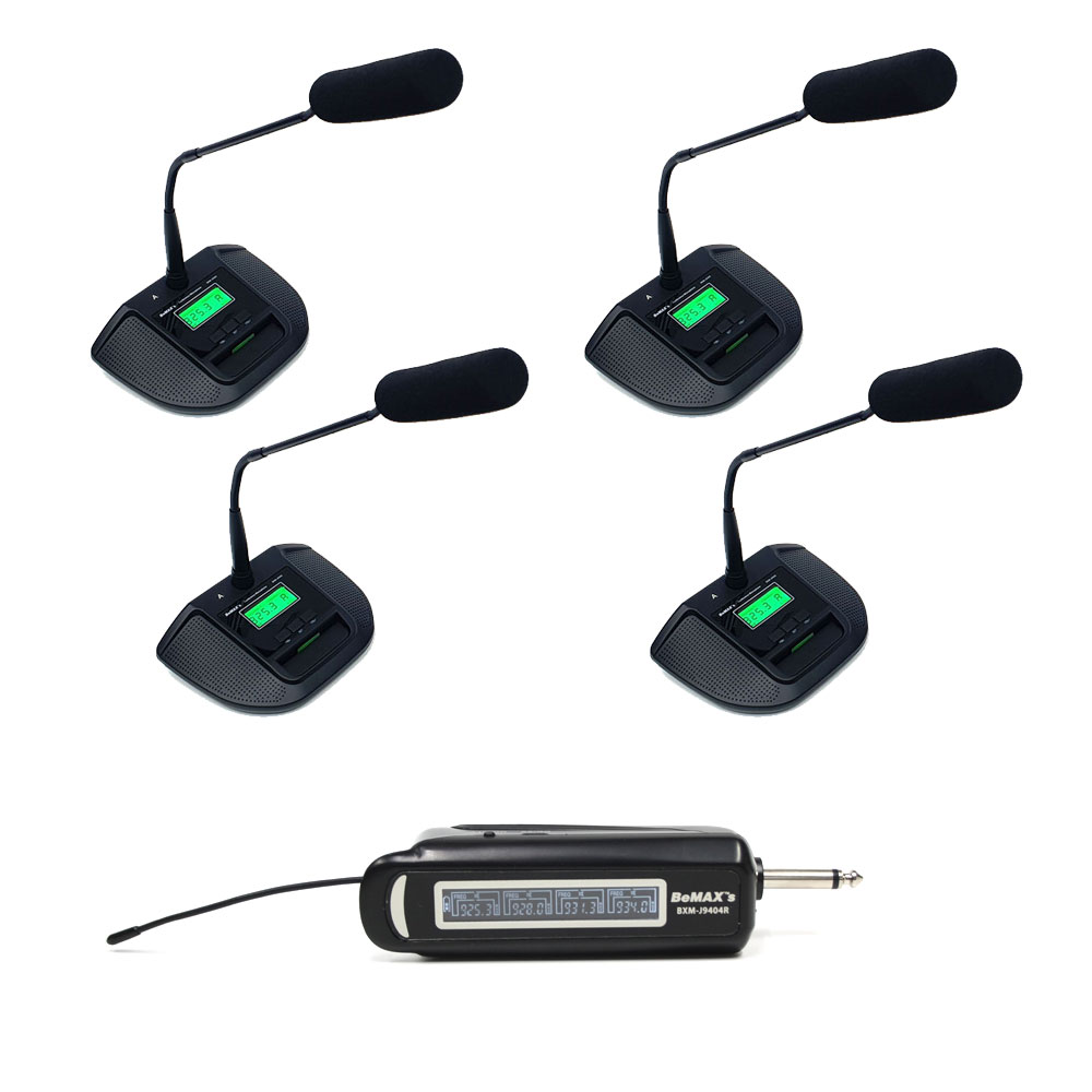 BEMAX 구즈넥 4채널 스탠드 무선마이크 BXMJ9404C 회의 연설 강의 콘덴서 마이크 770,000원