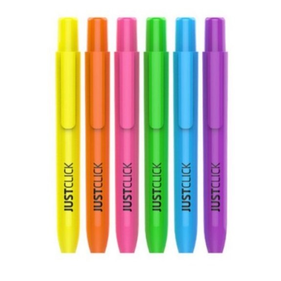 모리스 저스트클릭 노크식 형광펜 M 6개 세트(모리스 정품 블리스터 포장 케이스) 10,500원