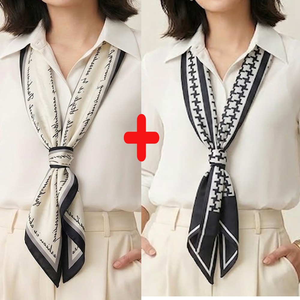 로튼 1+1행사 요즘 최고 인기 럭셔리한 사선스카프 멋내기 실크 롱 슬림 타이 여성 남성 머플러 9,500원