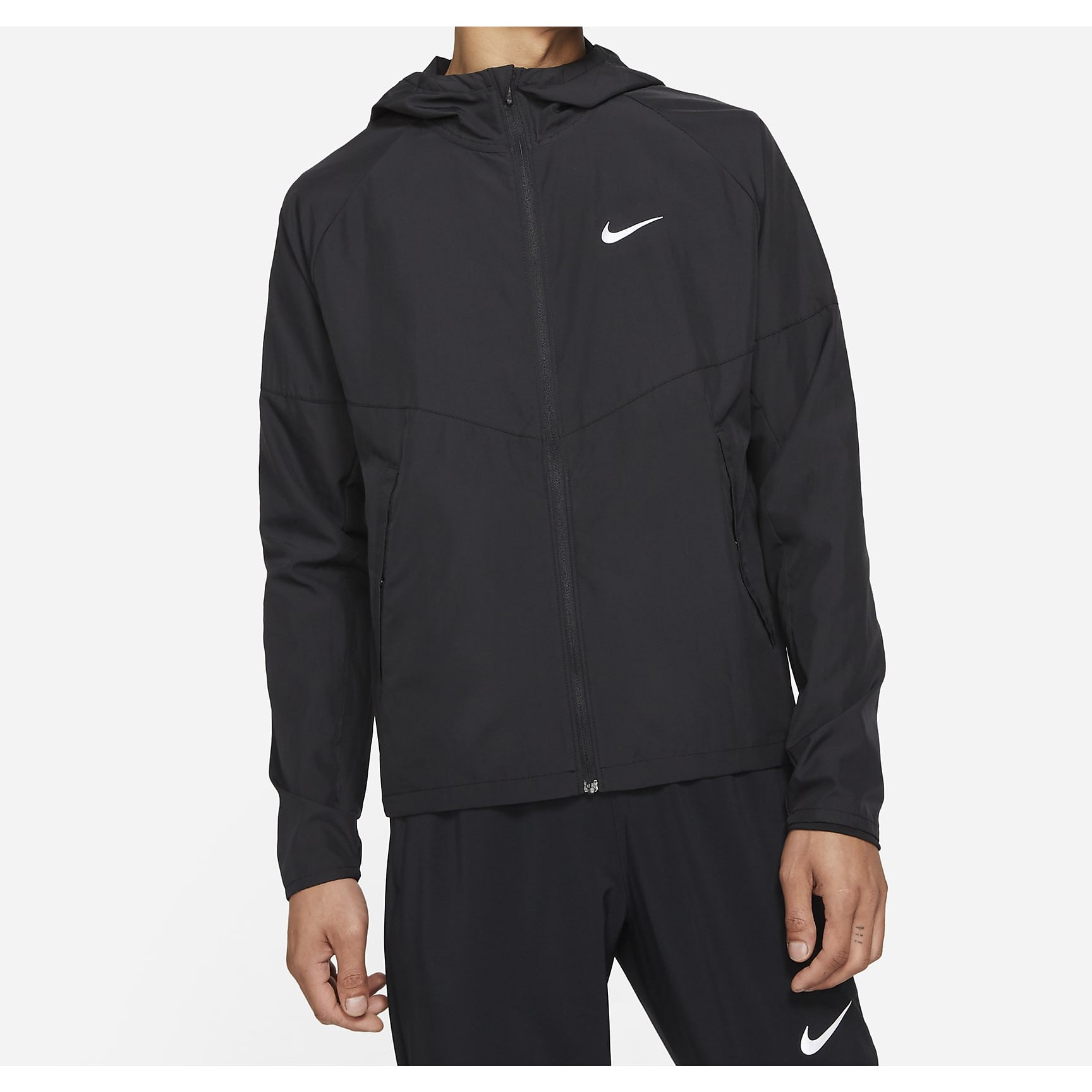 백화점매장판 나이키 바람막이 러닝 바람막이 DJ리펠 마일러 후디 재킷 블랙 129,000원