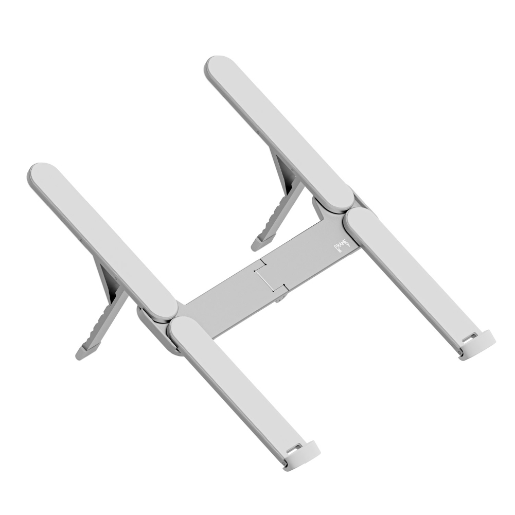 프레임바이 PH 휴대용 노트북 거치대 접이식 6단계 높이조절 알루미늄 스탠드 + 파우치 세트, Silver(스탠드), Grey(파우치), 1세트 42,200원