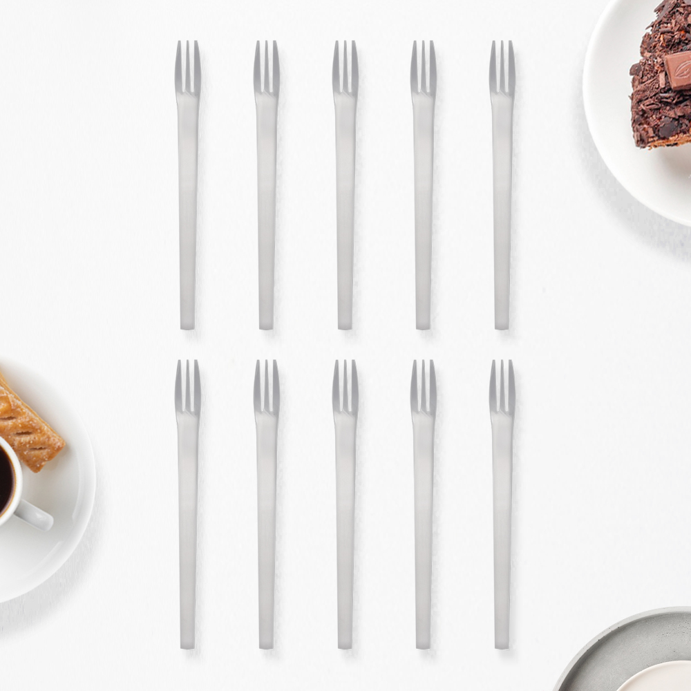 라온누리 젠 304 올스텐 과일 케익포크, 실버, 10개 12,900원