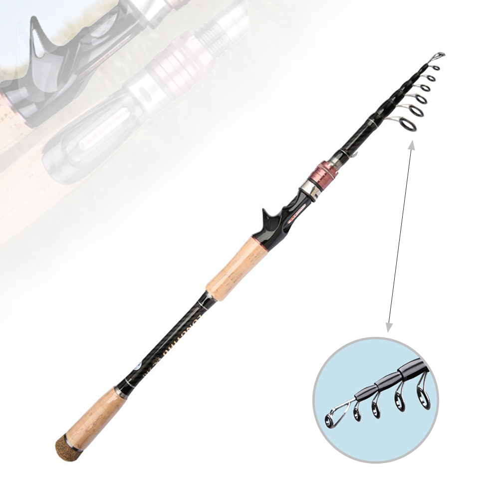 슈퍼인 카본 낚시대 휴대용 초경량 루어대 바다 민물 겸용 릴낚시대 23,850원