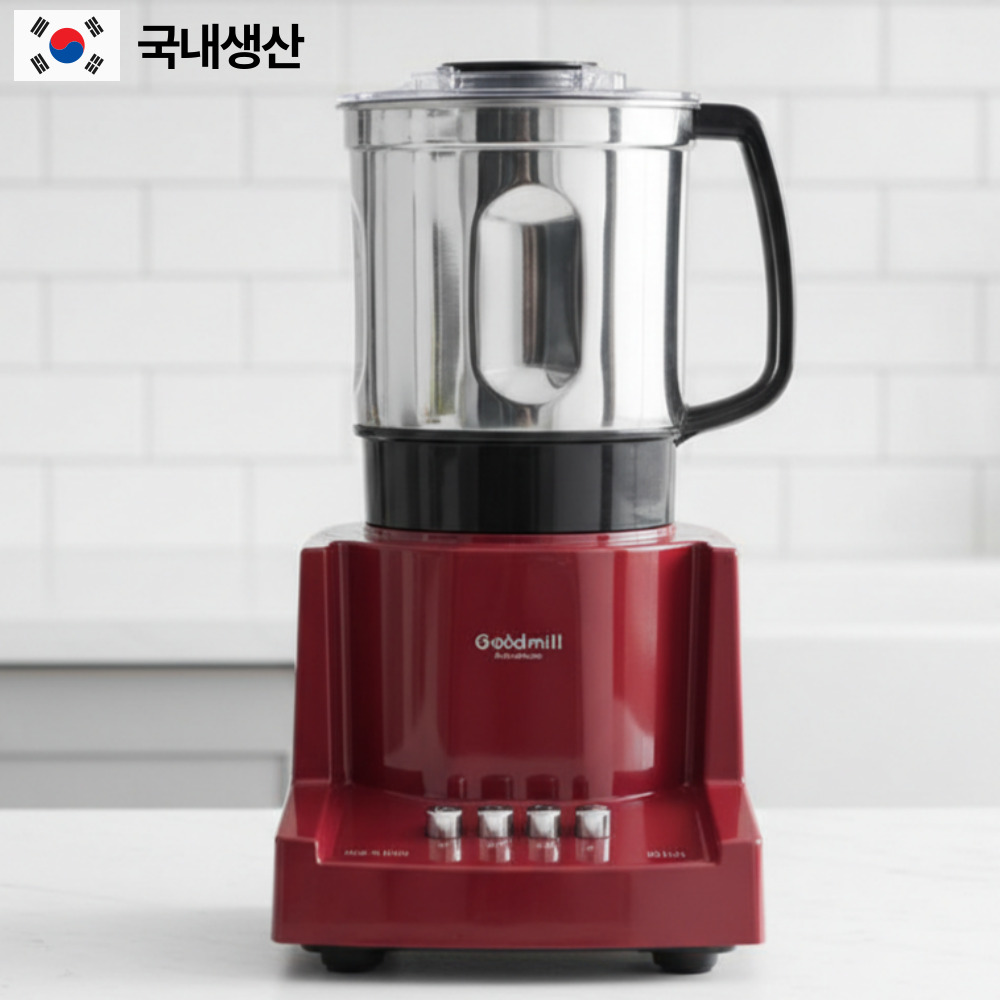 26년형 골드밀 믹서기 대용량 국산 스텐 믹서기 블랜더 얼음 분쇄기 블랙/레드, 레드 147,000원
