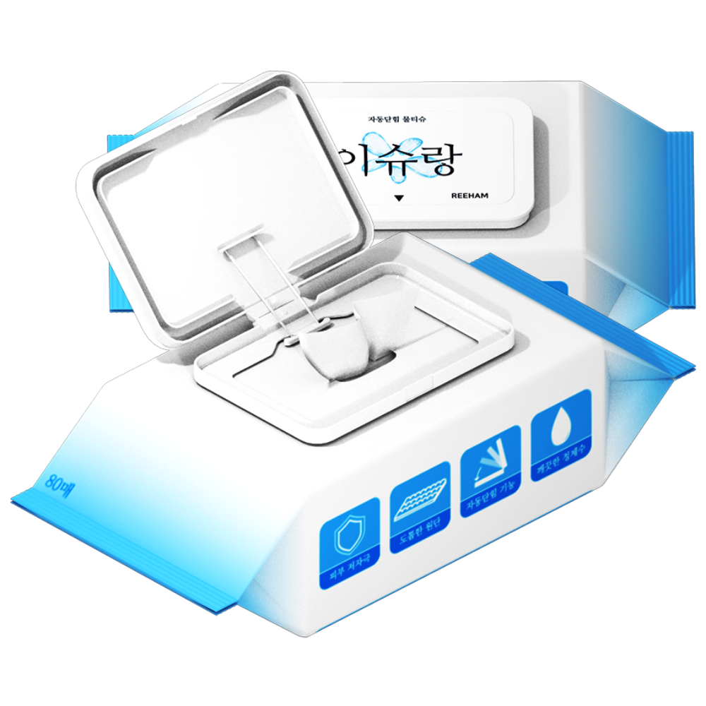 자동닫힘 시그니처 엠보싱 캡형물티슈 공공기관 우선구매대상 홍보용 기업 학교 벤처창업기업제품 24팩, 24개, 80매, 50g 32,900원