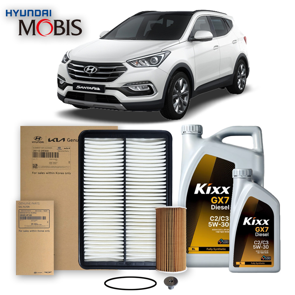 싼타페 DM더프라임 2.0/2.2 디젤 (15-18년식) 킥스합성유+순정필터세트 5W30, 1개 95,040원