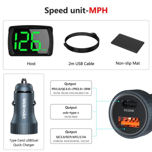 카플레이 신제품 자동차 헤드업 디스플레이 Y03 GPS HUD 디지털 속도계 자동 전자 액세서리 공장 직접 판매 KMH MPH 모든 Cas, 차량용 2023 29,950원