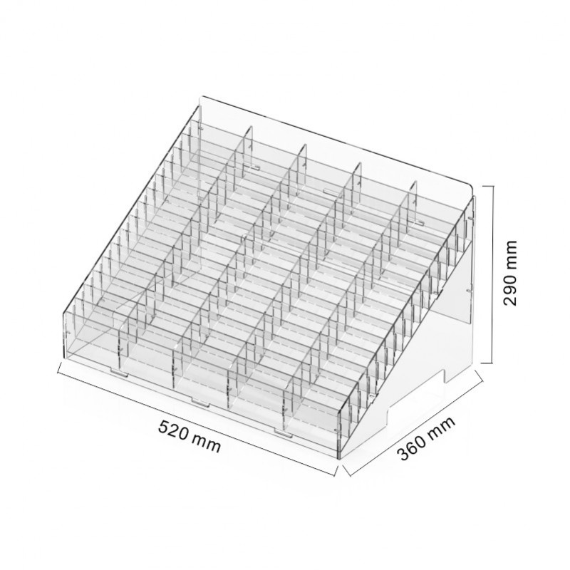 스마트 아크릴 카드키 보관함 쿠폰 반납함 분류함 주민등록증 수거함12칸 2x6 21x너비 15x높이 67,300원