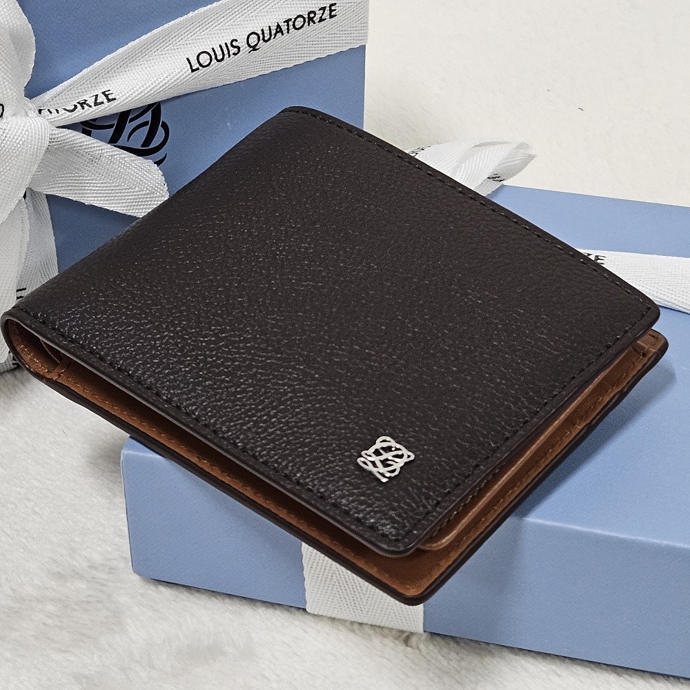[백화점 정품] 루이까또즈 브라운 투톤 스티치 포인트 남성 반지갑 (선물포장) 64,900원