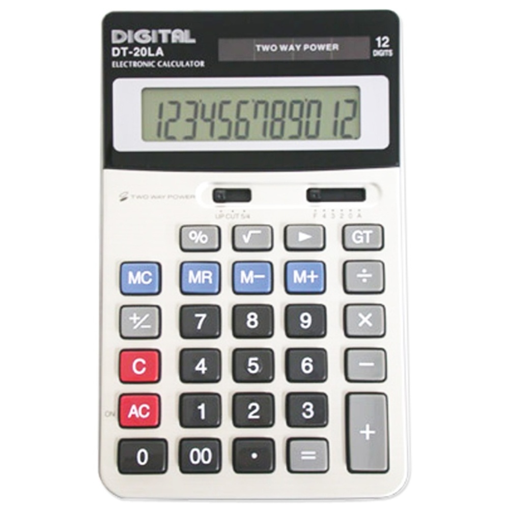 계산기 DT-20LA 전자계산기 12자리 사무용 탁상용, 혼합색상, 1개 12,870원