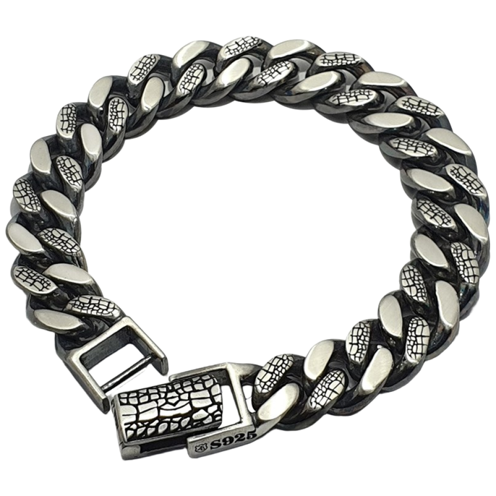 925실버 남 12mm 럭셔리 스네이크 체인은팔찌 패턴 두꺼운 무거운 순은 무광 유광 20돈 1,129,000원