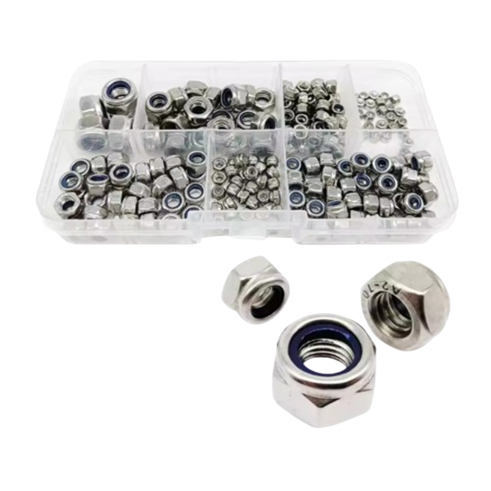 디와이툴즈 스테인리스 육각 나일론 잠금 너트 키트 304 200개, 1박스 14,100원