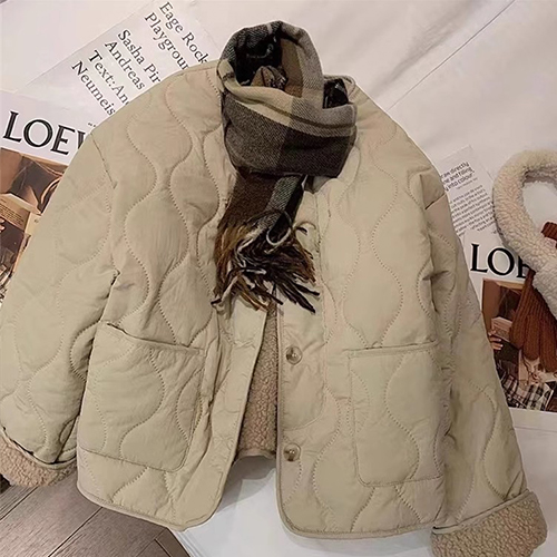 파라다이소 여성용 PDS패션 파스텔톤 코튼 라운드컷 털 양면 숏 자켓 30,270원