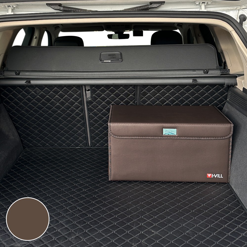 아이빌 슈퍼핏 자동차 트렁크 정리함 가죽 수납함 브라운 L (55*32*29) 35,900원