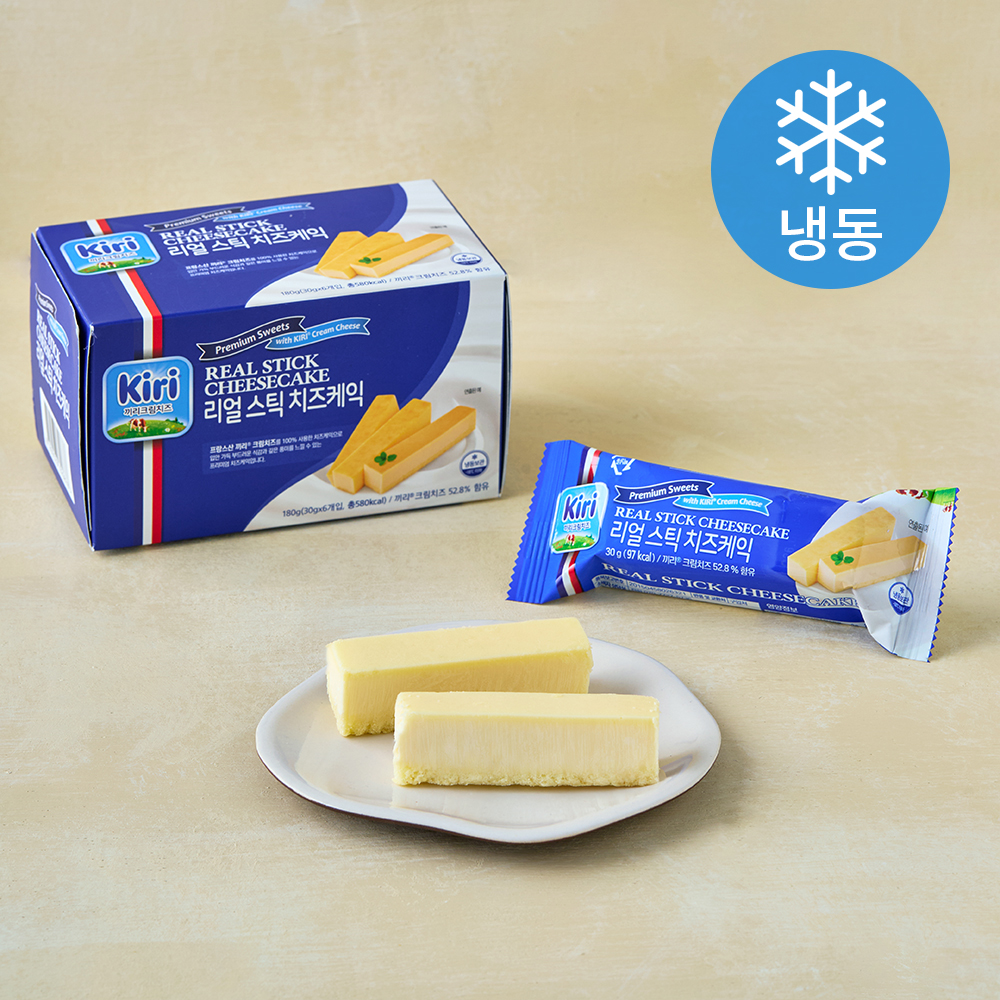 [로켓프레시] 끼리 리얼 스틱 치즈케익 플레인 6입 (냉동) 13,200원