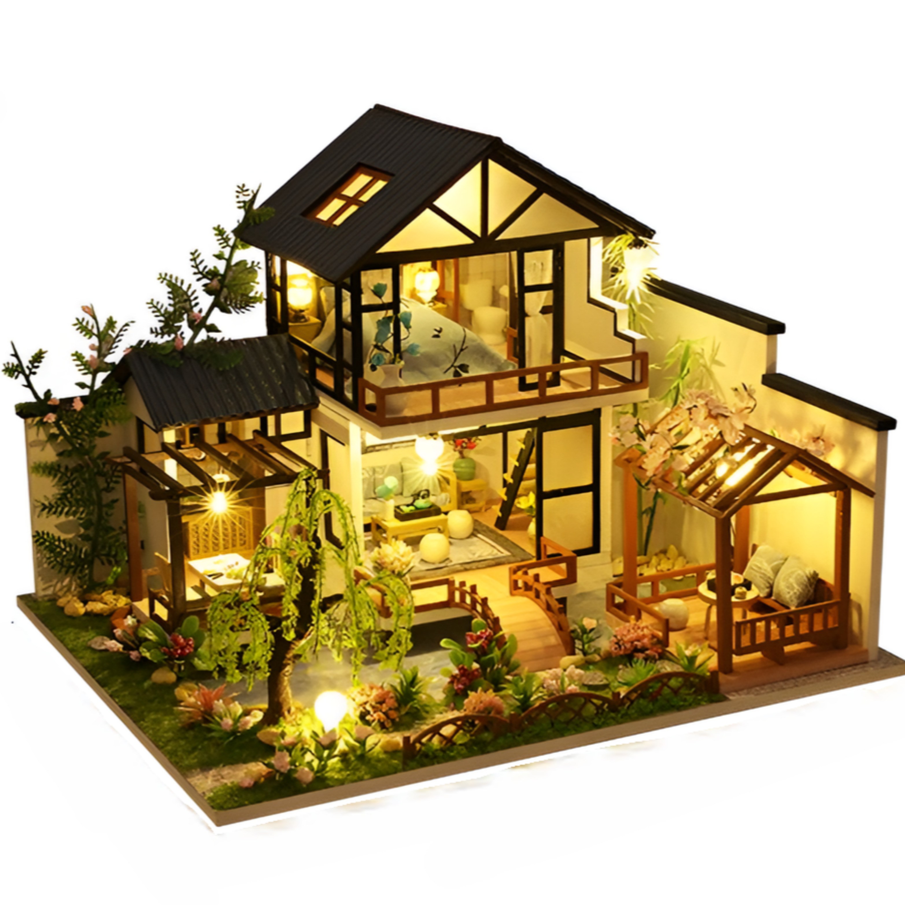 포디움 대형 DIY 미니어처 하우스 2층, 일본 전통가옥, 1개 49,900원