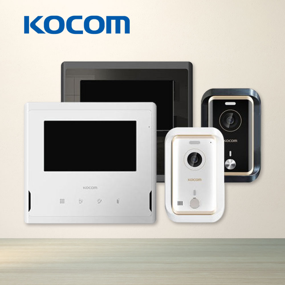 코콤 7인치 아날로그 노출형 인터폰 비디오폰 KCV-S701 화이트 KC-R80E 매립형 초인종 115,400원