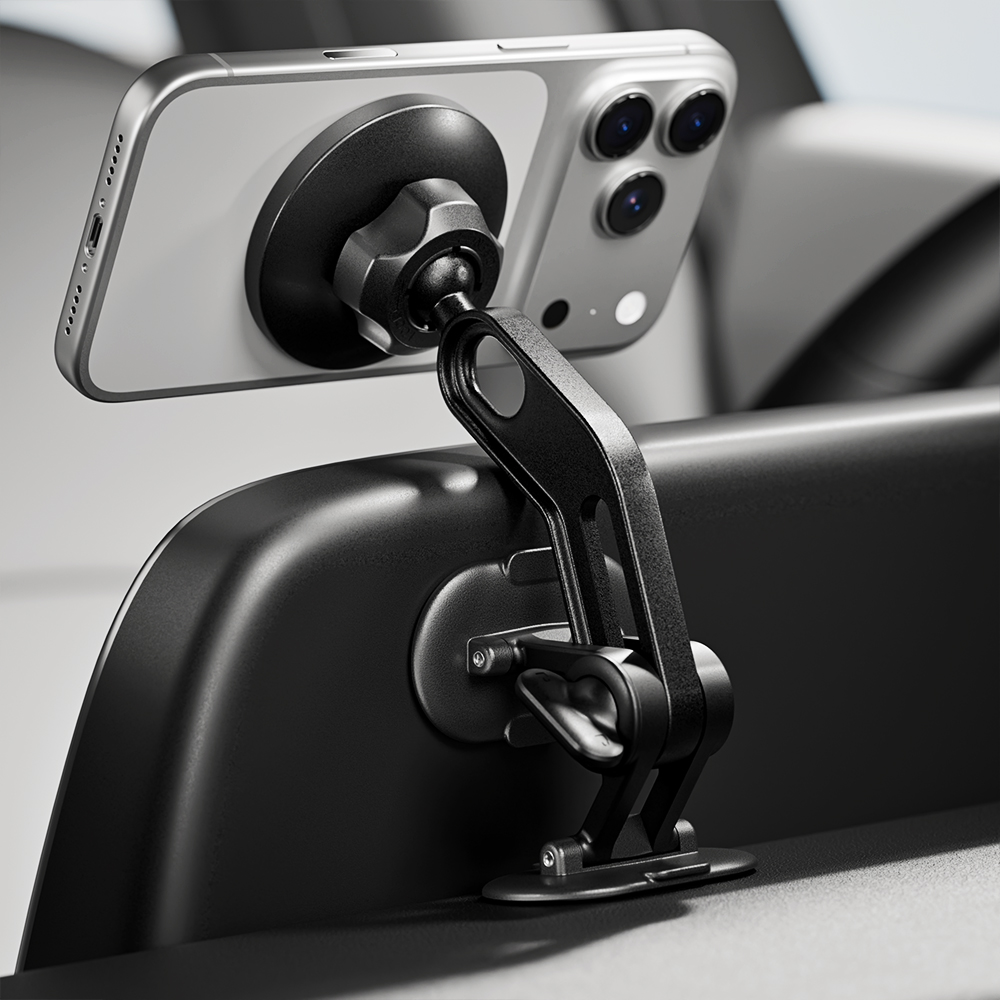 신지모루 강력 고정 차량용 맥세이프 마그네틱 파노라마 핸드폰 거치대, 1개, 블랙 14,150원